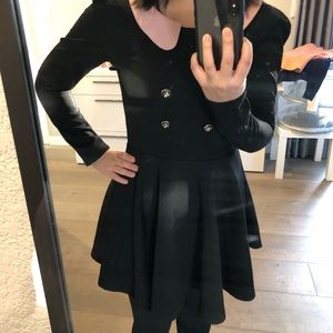 Scholar style knit dress